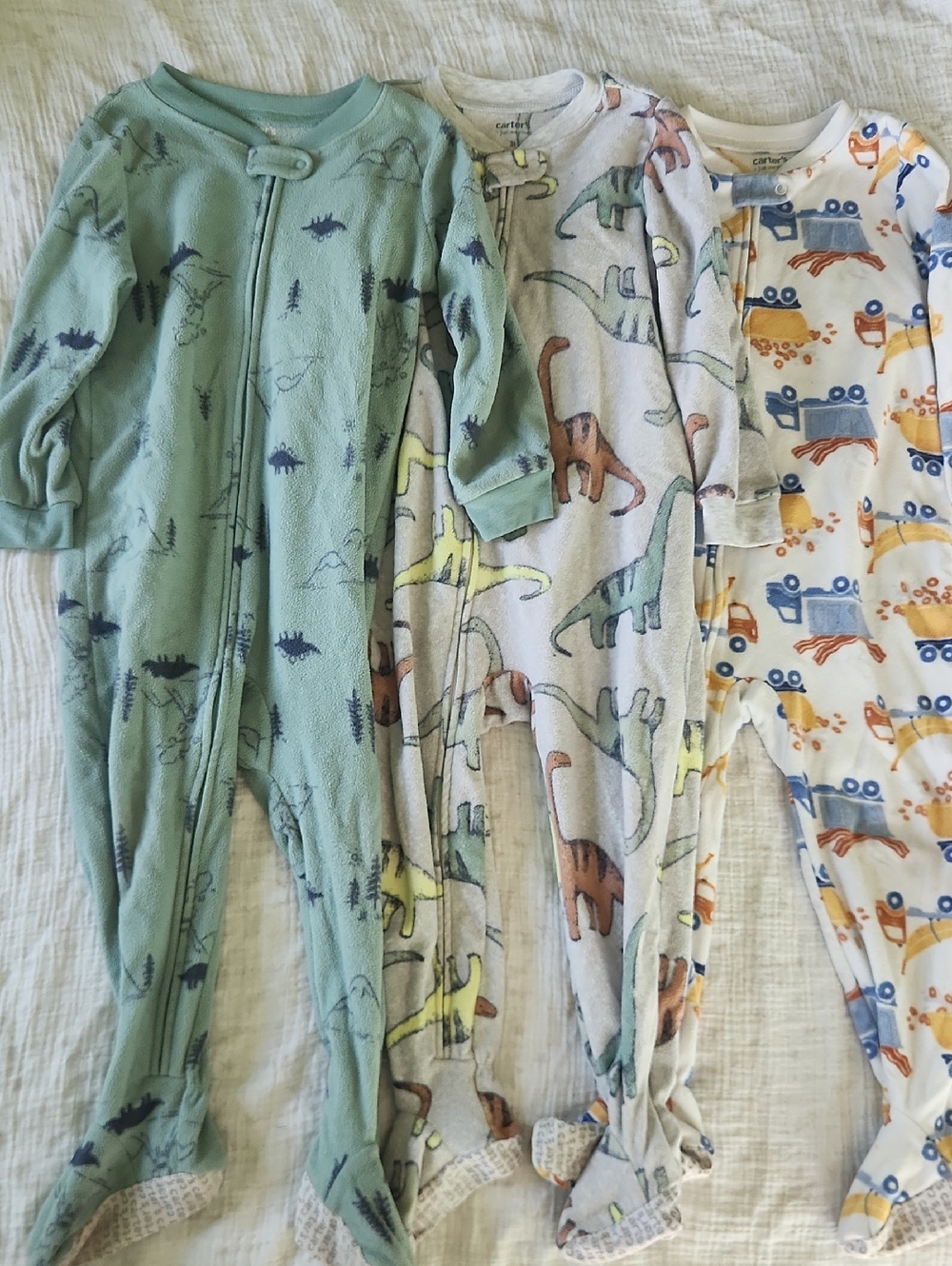 3T Carter's Fleece Footie Pjs